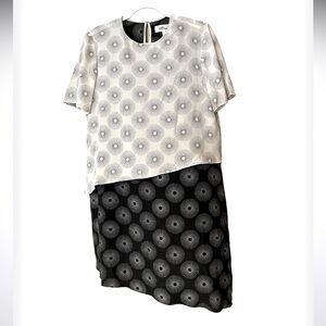 Diane Von Furstenberg Silk Tiered Sunburst Dress